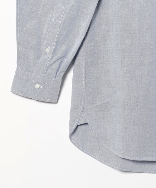 J.PRESS（ジェイプレス）の「J.PRESS × BEAMS LIGHTS / 別注 バンドカラー バギーフィット シャツ（シャツ/ブラウス・メンズ・ホワイト/サックスブルー・MEDIUM/LARGE）」の12枚目の写真