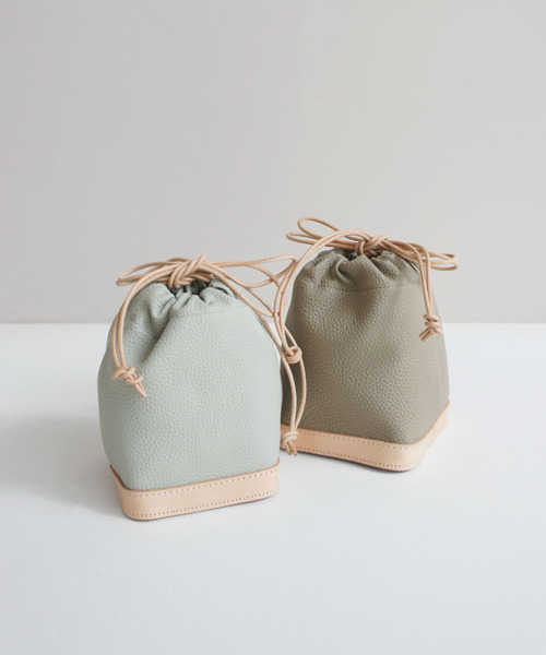 TIDEWAY(タイドウェイ)の「Pd DRAW STRING BAG(ショルダーバッグ・レディース・グレー/ブラウン/グレイッシュベージュ/ブラック・FREE)」の17枚目の写真