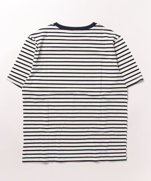 Lilamusant(リラミュゾン)の「★Lilamusant(リラミュゾン)★リンガーネックボーダーTee(Tシャツ/カットソー・レディース・レッド/ブルー/グリーン/マスタード/ダークネイビー・FREE)」の8枚目の写真