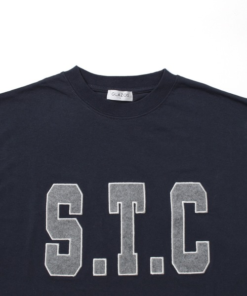 GLAZOS（グラソス）の「フロントグラフィックアップリケ刺繍長袖Tシャツ（Tシャツ/カットソー・キッズ・ホワイト/ベージュ/ネイビー・140cm/150cm/160cm/170cm/130cm）」の7枚目の写真