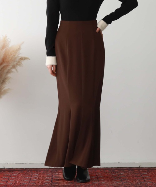 archives（アルシーヴ）の「マチ付きマーメイドスカート（スカート・レディース・アイボリー/ブラウン/ブラック/チャコールグレー・MEDIUM）」の15枚目の写真