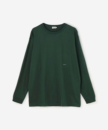 handvaerk | 60/2 クルーネック ロゴ長袖Tシャツ MEN