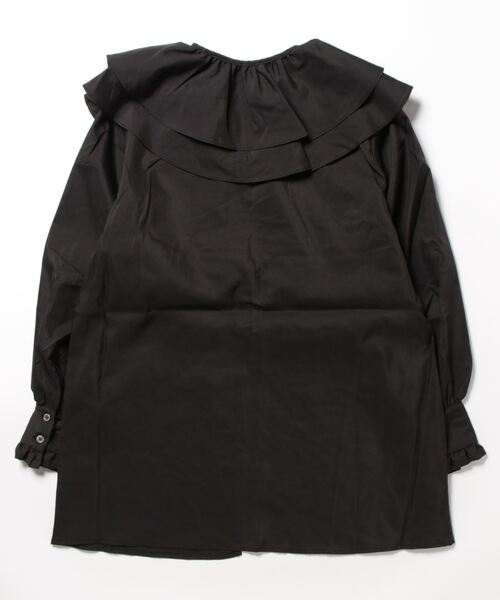 STYLEBLOCK（スタイルブロック）の「ブロードフリルカラーブラウス（シャツ/ブラウス・レディース・ホワイト/ブラック/ブラウン系その他・M）」の4枚目の写真