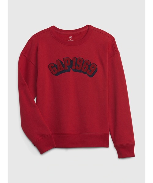 GAP（ギャップ）の「Gapロゴ グラフィック スウェット・トレーナー (キッズ)（スウェット・キッズ・グレー/ネイビー/ライトブルー/レッド/ブルー/ベージュ・120cm/130cm/140cm/150cm/160cm）」の6枚目の写真