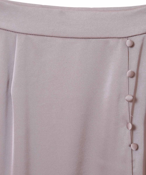 31 Sons de mode(トランテアン ソン ドゥ モード)の「サテンラッフルスカート(スカート・レディース・クリーム/ピンク・36/38)」の3枚目の写真
