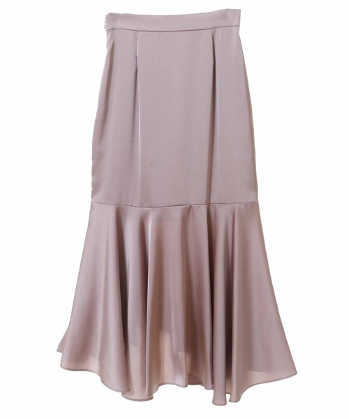 31 Sons de mode(トランテアン ソン ドゥ モード)の「サテンラッフルスカート(スカート・レディース・クリーム/ピンク・36/38)」の6枚目の写真