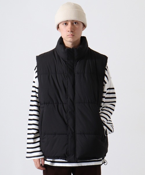 これ以上の値下げ終了美品　FORME 黒 ダウンベスト セール】SUGGESTION 中綿スタンドベスト（ダウンベスト）｜SUGGESTION