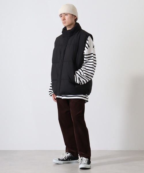 SUGGESTION(サジェッション)の「SUGGESTION 中綿スタンドベスト(ダウンベスト・メンズ・ブラック/ブラック系その他/ホワイト系その他/チャコール/ホワイト・M/L)」の12枚目の写真