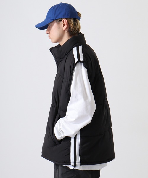 SUGGESTION(サジェッション)の「SUGGESTION 中綿スタンドベスト(ダウンベスト・メンズ・ブラック/ブラック系その他/ホワイト系その他/チャコール/ホワイト・M/L)」の19枚目の写真