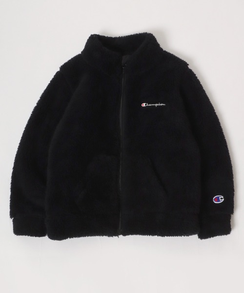 Champion(チャンピオン)の「Champion/チャンピオン シェルパボア スタンド フルジップジャケット(ブルゾン・キッズ・ブラック/ネイビー・140/150/160)」の3枚目の写真