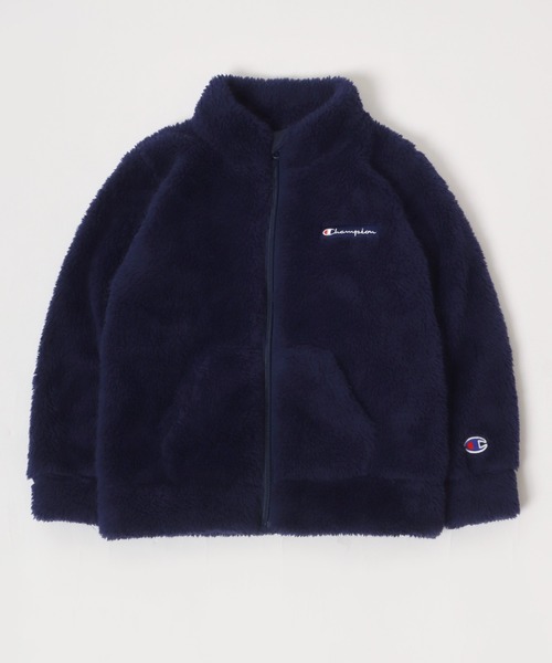 Champion(チャンピオン)の「Champion/チャンピオン シェルパボア スタンド フルジップジャケット(ブルゾン・キッズ・ブラック/ネイビー・140/150/160)」の5枚目の写真