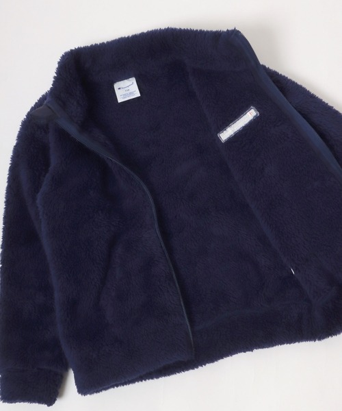 Champion(チャンピオン)の「Champion/チャンピオン シェルパボア スタンド フルジップジャケット(ブルゾン・キッズ・ブラック/ネイビー・140/150/160)」の12枚目の写真