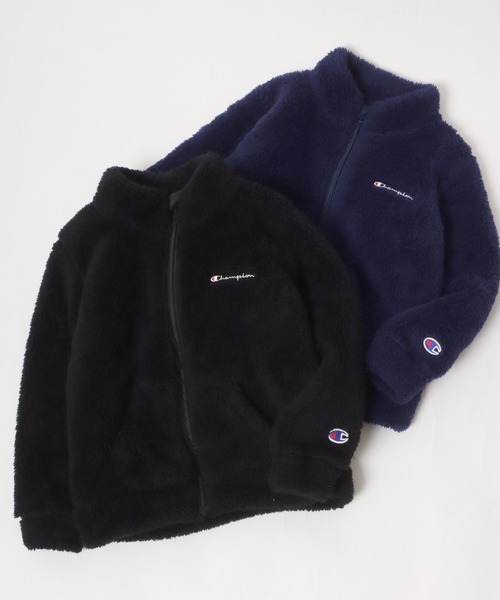 Champion(チャンピオン)の「Champion/チャンピオン シェルパボア スタンド フルジップジャケット(ブルゾン・キッズ・ブラック/ネイビー・140/150/160)」の13枚目の写真