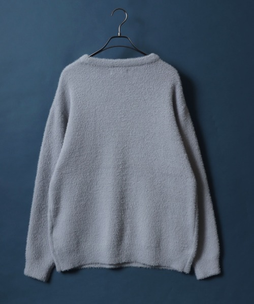 ANPAS(アンパス)の「Feather Yarn Loosesized Knit Cardigan/フェザーヤーン ルーズサイズ ニット カーディガン(カーディガン/ボレロ・メンズ・ターコイズブルー/ブルー/アイボリー/ブラック/マスタード/ライトグレー/チャコール/ワイン・L/M)」の11枚目の写真