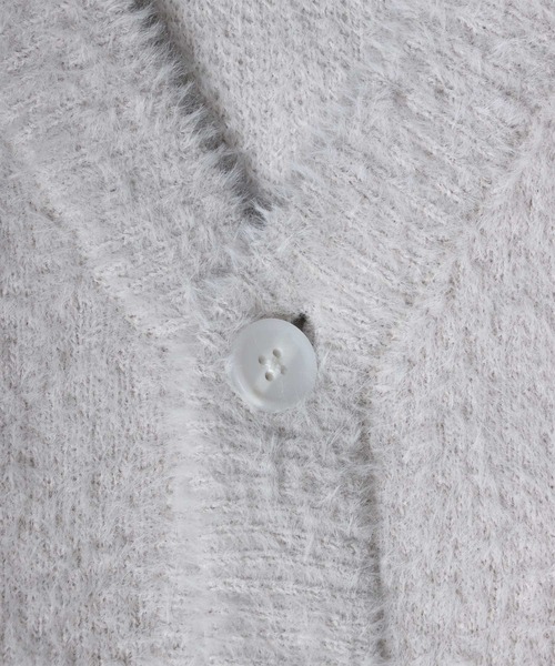 ANPAS(アンパス)の「Feather Yarn Loosesized Knit Cardigan/フェザーヤーン ルーズサイズ ニット カーディガン(カーディガン/ボレロ・メンズ・ターコイズブルー/ブルー/アイボリー/ブラック/マスタード/ライトグレー/チャコール/ワイン・L/M)」の12枚目の写真