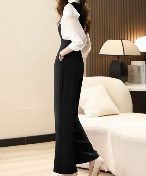 Burner（バーナー）の「【OKUOKU　0909】サロペット / オーバーオール oku-bottom-708063034460-53（サロペット/オーバーオール・レディース・オリーブ/ブラック・M/L）」の6枚目の写真