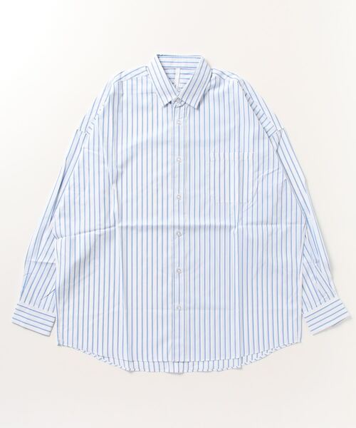 Mag.(マグ)の「【ブロードビッグデザイン】レギュラーカラーシャツ(シャツ/ブラウス・メンズ・サックスブルー/グレイッシュベージュ/パープル系その他/イエロー系その他/ホワイト系その他・MEDIUM/LARGE)」の10枚目の写真