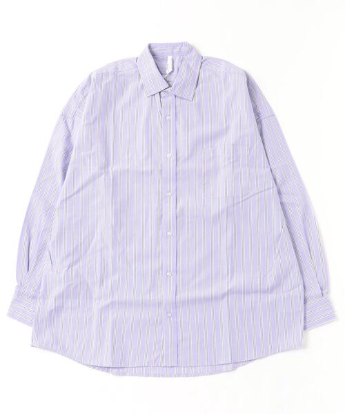 Mag.(マグ)の「【ブロードビッグデザイン】レギュラーカラーシャツ(シャツ/ブラウス・メンズ・サックスブルー/グレイッシュベージュ/パープル系その他/イエロー系その他/ホワイト系その他・MEDIUM/LARGE)」の11枚目の写真