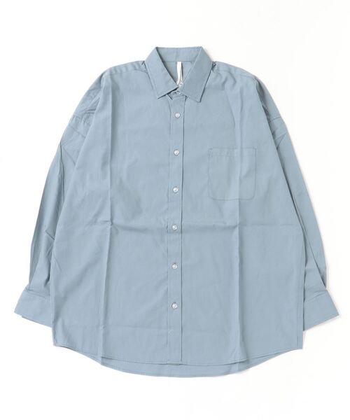 Mag.(マグ)の「【ブロードビッグデザイン】レギュラーカラーシャツ(シャツ/ブラウス・メンズ・サックスブルー/グレイッシュベージュ/パープル系その他/イエロー系その他/ホワイト系その他・MEDIUM/LARGE)」の14枚目の写真