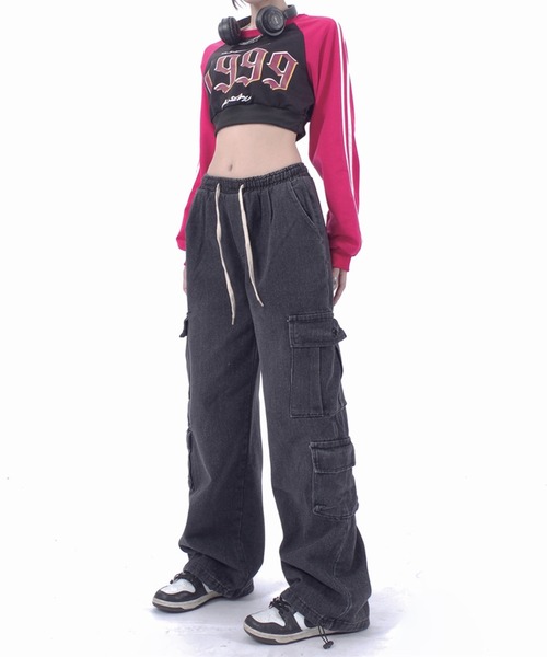 ROOPTOKYO（ループトウキョウ）の「▲4Pocket Cargo Denim / 4ポケットカーゴデニムパンツ（カーゴパンツ・レディース・ブルー/ブラック・M/L/S）」の11枚目の写真