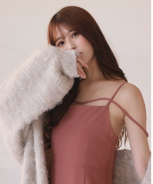 mellowneon（メロウネオン）の「シャギーニットカーディガン