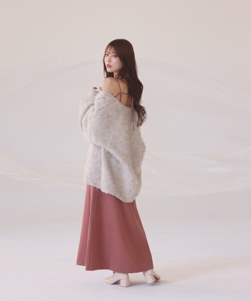 mellowneon（メロウネオン）の「シャギーニットカーディガン