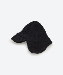 KIJIMA TAKAYUKI WOOL KNIT EAR CAP グレー KIJIMA TAKAYUKI - WOOL KNIT EAR CAP – IN MY BOOK STORE