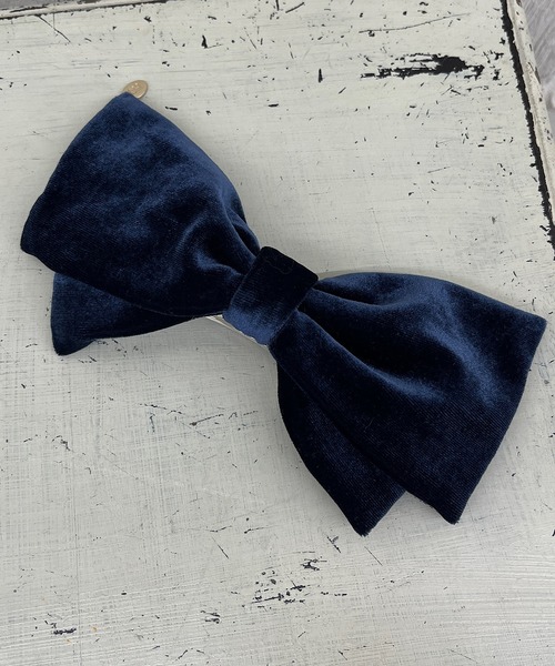 Chico（チコ）の「BIGベロアバレッタ（バレッタ/ヘアクリップ・レディース・グレー/ブラック/ブルー・FREE）」の3枚目の写真