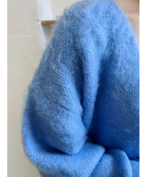 WC（ダブル シー）の「モヘアライクビッグカーディガン（カーディガン/ボレロ・レディース・パープル/ブラック/ピンク/ブルー・FREE）」の17枚目の写真