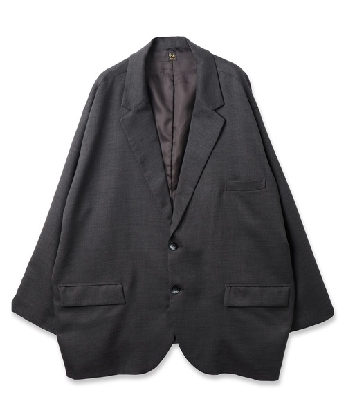 RYU（リュー）の「dry slub twill 2B jacket（テーラードジャケット・メンズ・ブラウン系/スミクロ・2/4）」の2枚目の写真