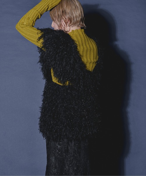 Ezick（エジック）の「Mode switch イレリブハイネックニット（ニット/セーター・レディース・ブラック/チャコールグレー/ピンク/ブルー系その他/マスタード・FREE）」の11枚目の写真