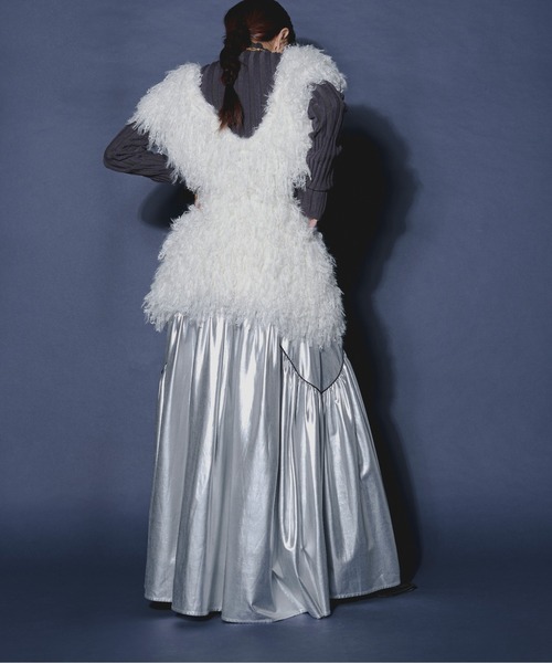 Ezick（エジック）の「Mode switch イレリブハイネックニット（ニット/セーター・レディース・ブラック/チャコールグレー/ピンク/ブルー系その他/マスタード・FREE）」の14枚目の写真