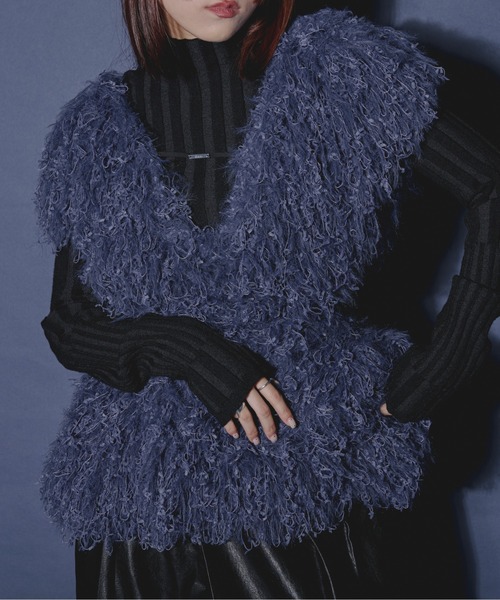 Ezick（エジック）の「Mode switch イレリブハイネックニット（ニット/セーター・レディース・ブラック/チャコールグレー/ピンク/ブルー系その他/マスタード・FREE）」の22枚目の写真