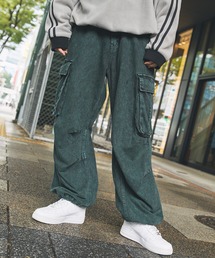 Buyer's Select/ケミカルウォッシュ/オーバーダイワイドカーゴパンツ
