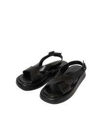AMERICAN RAG CIE | GIULIA TADDEUCCI DESIDERIA CROSS BACK STRAP WEDGE SANDAL(サンダル)