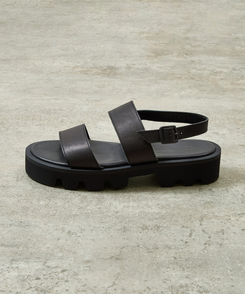And A（アンドエー）の「PADRONE パドローネ / BACK STRAP SANDALS with Chunky Sole バックストラップサンダル チャンキーソール / PU2308-3206（サンダル・メンズ・ブラック・40/41/42）」の20枚目の写真