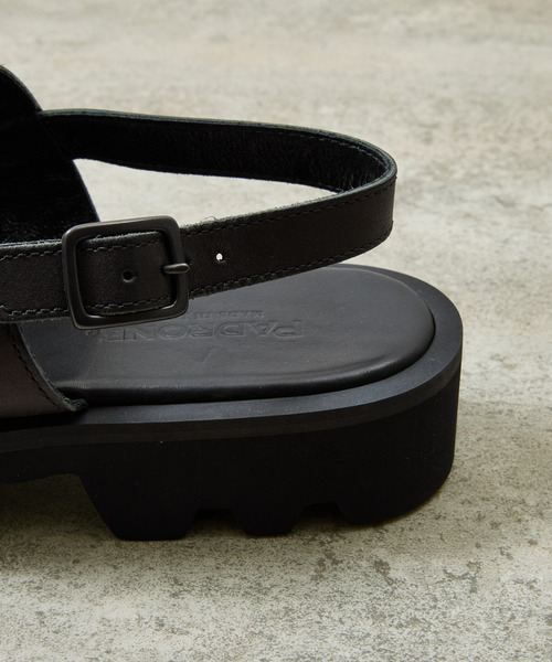 And A（アンドエー）の「PADRONE パドローネ / BACK STRAP SANDALS with Chunky Sole バックストラップサンダル チャンキーソール / PU2308-3206（サンダル・メンズ・ブラック・40/41/42）」の19枚目の写真