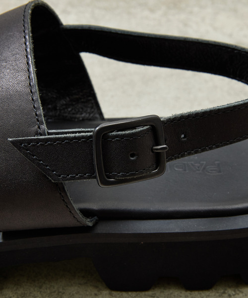 And A（アンドエー）の「PADRONE パドローネ / BACK STRAP SANDALS with Chunky Sole バックストラップサンダル チャンキーソール / PU2308-3206（サンダル・メンズ・ブラック・40/41/42）」の18枚目の写真