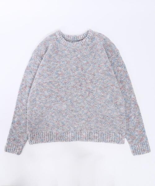 WC（ダブル シー）の「ミックスカラービッグニット（ニット/セーター・レディース・グレー/ブルー/グリーン/ピンク・FREE）」の13枚目の写真