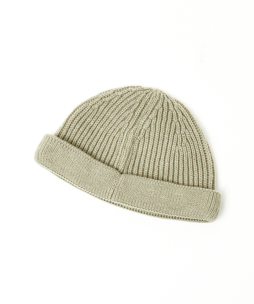 RIVER UP(リバーアップ)の「<BASIQUENTI>【丸洗いOK】ユニセックス ショート ロール ローワッチキャップ/ニットキャップ(ニットキャップ/ビーニー・メンズ・ブラック/ベージュ/ネイビー/オレンジ/アイボリー/モスグリーン/グリーン/グレー系その他・フリー)」の6枚目の写真