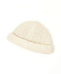 RIVER UP | ＜BASIQUENTI＞【丸洗いOK】ユニセックス ショート ロール ローワッチキャップ/ニットキャップ(ニットキャップ/ビーニー)