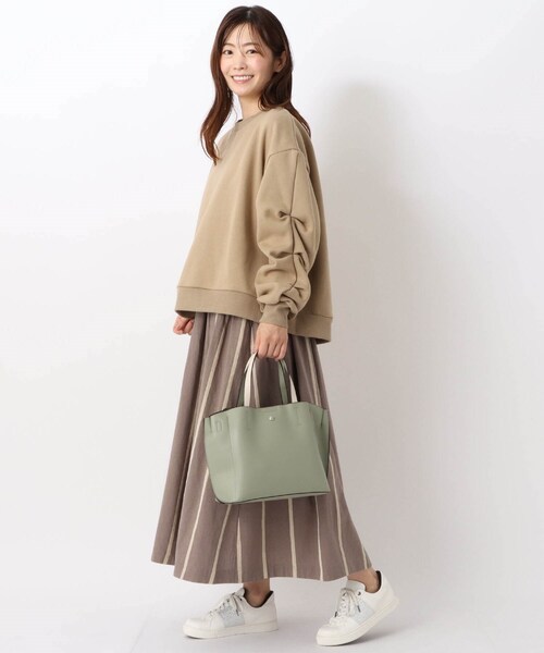 one'sterrace(ワンズテラス)の「【ワンズテラス別注】Legato Largo かるいかばん2WAYトート(トートバッグ・レディース・ブラウン系/ライトグリーン/ダークグレー・99)」の8枚目の写真