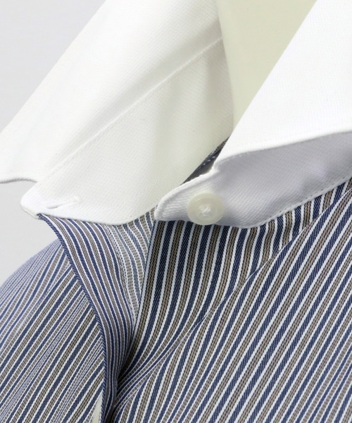 TOKYO SHIRTS(トウキョウシャツ)の「形態安定ノーアイロン レギュラー 長袖ビジネスワイシャツ(ビジネスシャツ・レディース・ブラウン・XL/S/L/LL/M)」の5枚目の写真