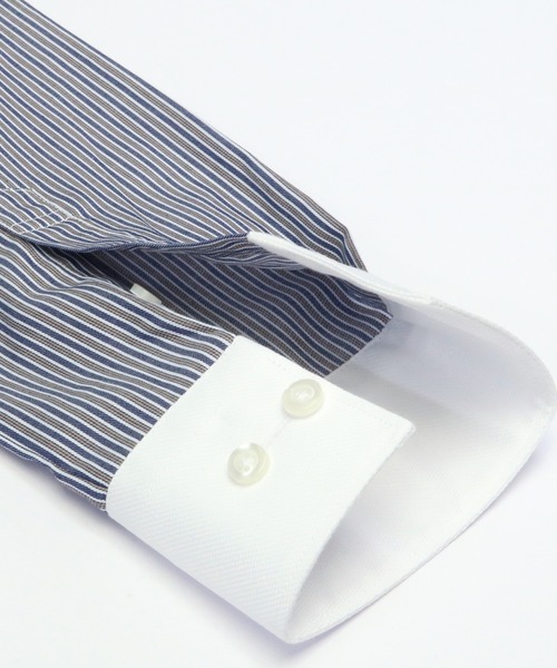 TOKYO SHIRTS(トウキョウシャツ)の「形態安定ノーアイロン レギュラー 長袖ビジネスワイシャツ(ビジネスシャツ・レディース・ブラウン・XL/S/L/LL/M)」の4枚目の写真