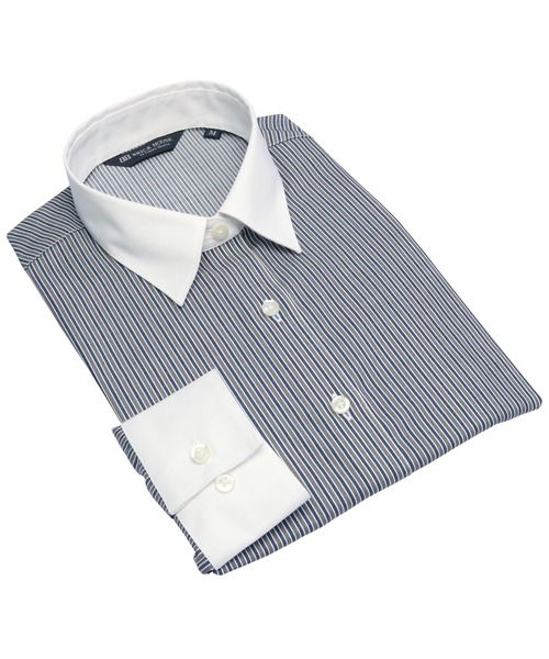 TOKYO SHIRTS(トウキョウシャツ)の「形態安定ノーアイロン レギュラー 長袖ビジネスワイシャツ(ビジネスシャツ・レディース・ブラウン・XL/S/L/LL/M)」の9枚目の写真