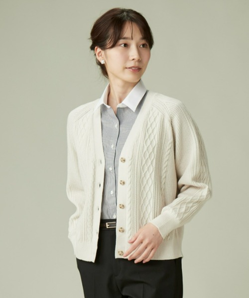 TOKYO SHIRTS(トウキョウシャツ)の「形態安定ノーアイロン レギュラー 長袖ビジネスワイシャツ(ビジネスシャツ・レディース・ブラウン・XL/S/L/LL/M)」の7枚目の写真