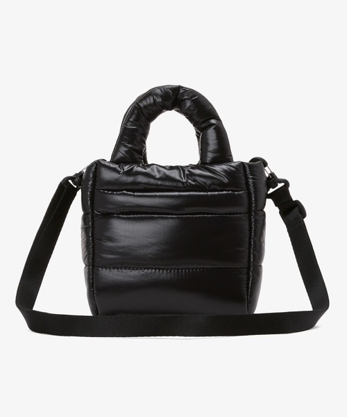 THE NORTH FACE（ザノースフェイス）の「【THE NORTH FACE ザ・ノースフェイス】WL PLUMPY TOTE BAG / 2WAYナイロンミニトートバッグ（トートバッグ・レディース・オフホワイト/ブラック/シルバー・FREE）」の6枚目の写真
