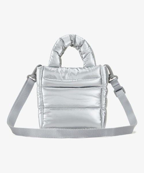 THE NORTH FACE（ザノースフェイス）の「【THE NORTH FACE ザ・ノースフェイス】WL PLUMPY TOTE BAG / 2WAYナイロンミニトートバッグ（トートバッグ・レディース・オフホワイト/ブラック/シルバー・FREE）」の11枚目の写真