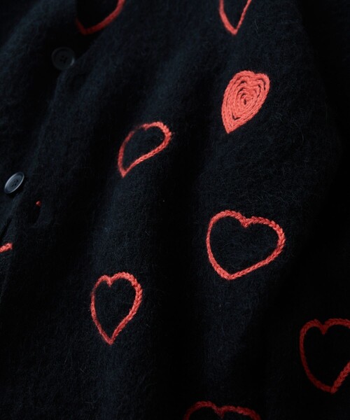トップス ChahChah MOHAIR HAPPY HEARTFULL CARDIGAN CC HAPPY HEARTFULL CARDIGAN -COCOA- | ChahChah | 公式通販