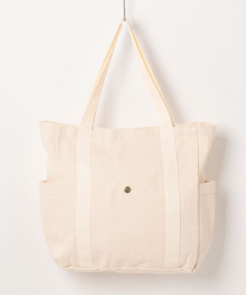 Anuenue(アヌエヌエ)の「4ポケット付きトートバッグ(トートバッグ・レディース・ブラック/ホワイト・FREE)」の5枚目の写真